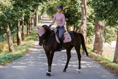 Комплект Equestrian Stockholm Pink Crystal вушка та вальтрап