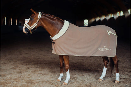 Комплект: Недовуздок з хутром та чумбур Champagne від Equestrian Stockholm